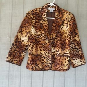 Animal Print Blazer